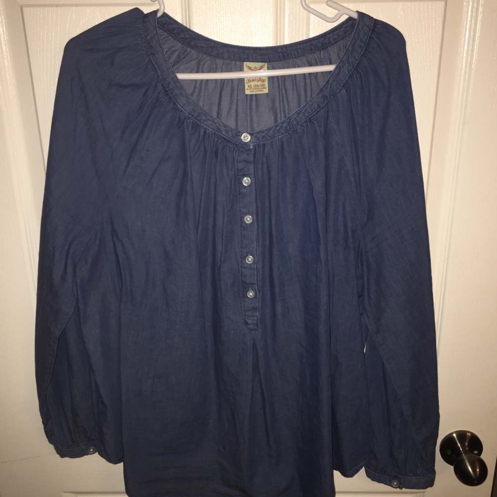Faded Glory Denim Blouse